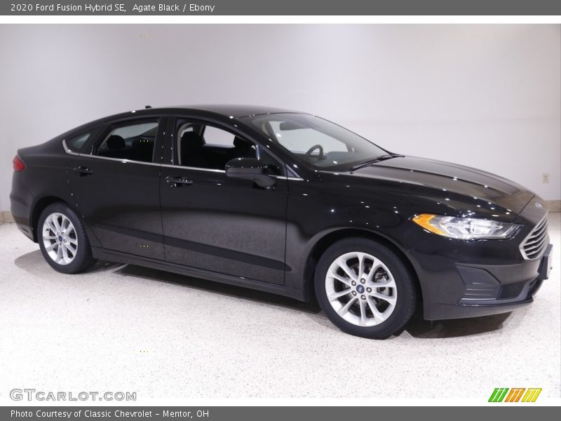 Agate Black / Ebony 2020 Ford Fusion Hybrid SE