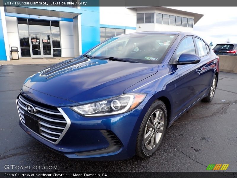 Lakeside Blue / Gray 2017 Hyundai Elantra SE