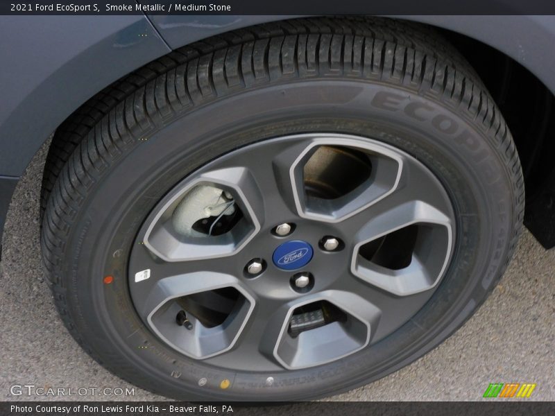 Smoke Metallic / Medium Stone 2021 Ford EcoSport S