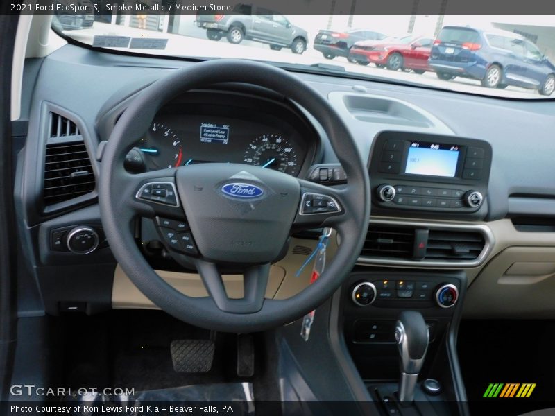 Smoke Metallic / Medium Stone 2021 Ford EcoSport S