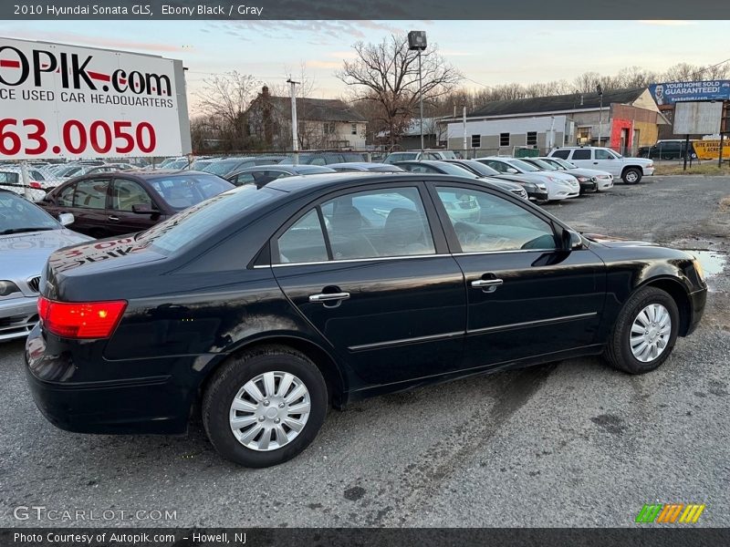 Ebony Black / Gray 2010 Hyundai Sonata GLS