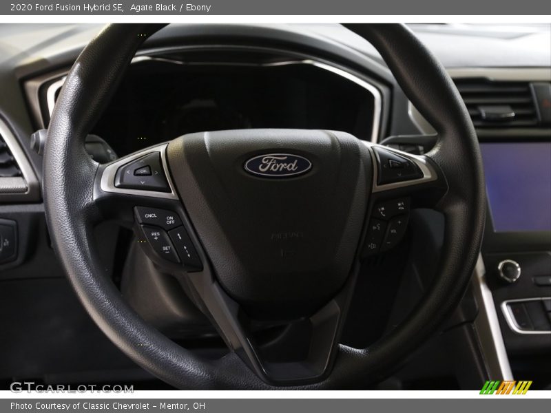 Agate Black / Ebony 2020 Ford Fusion Hybrid SE