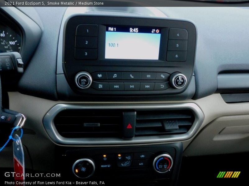 Smoke Metallic / Medium Stone 2021 Ford EcoSport S