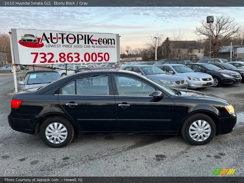 Ebony Black / Gray 2010 Hyundai Sonata GLS