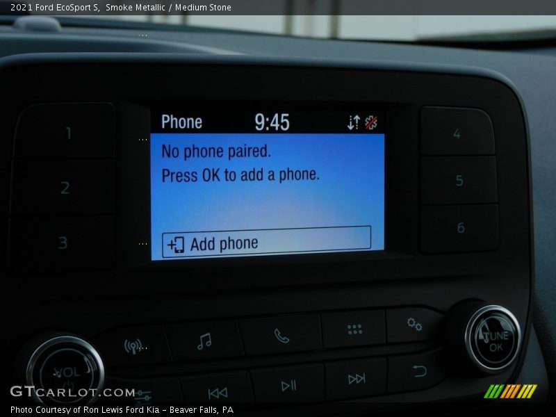 Smoke Metallic / Medium Stone 2021 Ford EcoSport S