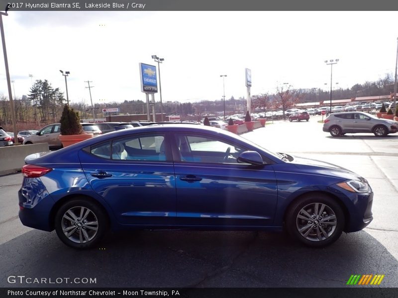 Lakeside Blue / Gray 2017 Hyundai Elantra SE