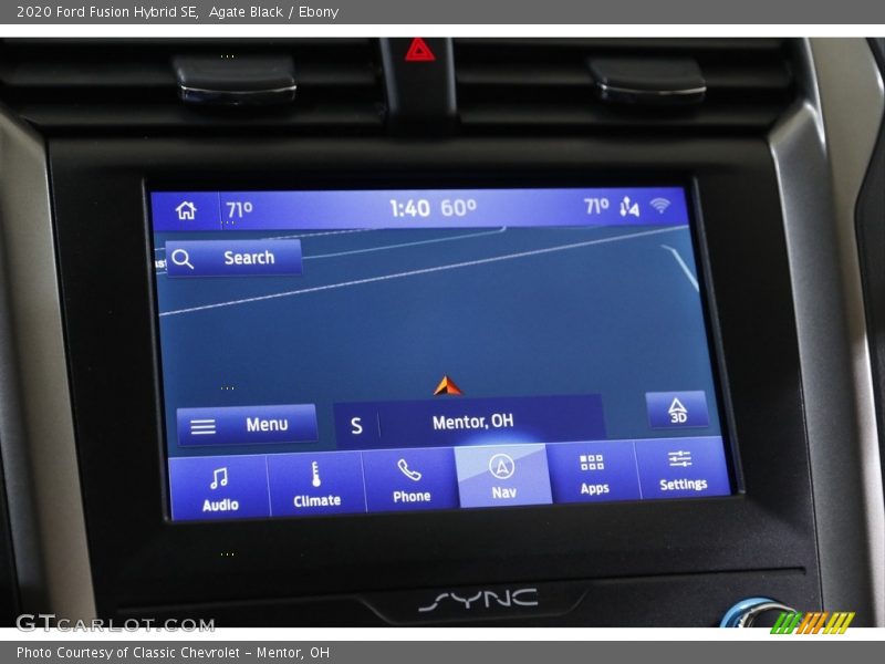 Agate Black / Ebony 2020 Ford Fusion Hybrid SE