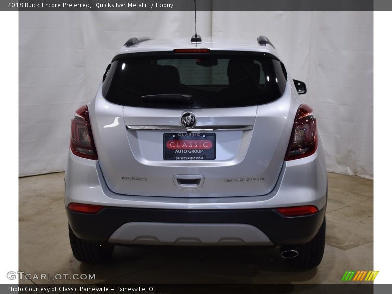 Quicksilver Metallic / Ebony 2018 Buick Encore Preferred