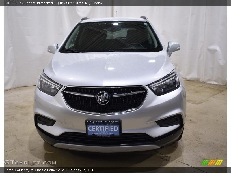 Quicksilver Metallic / Ebony 2018 Buick Encore Preferred
