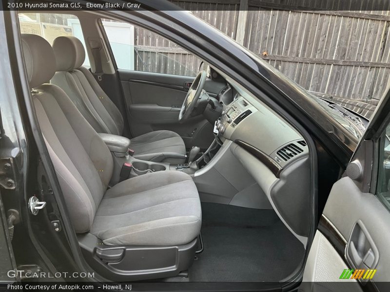 Ebony Black / Gray 2010 Hyundai Sonata GLS