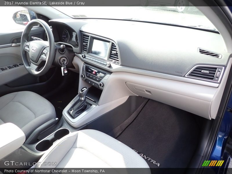 Lakeside Blue / Gray 2017 Hyundai Elantra SE