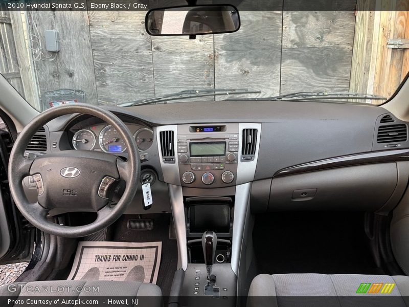 Ebony Black / Gray 2010 Hyundai Sonata GLS