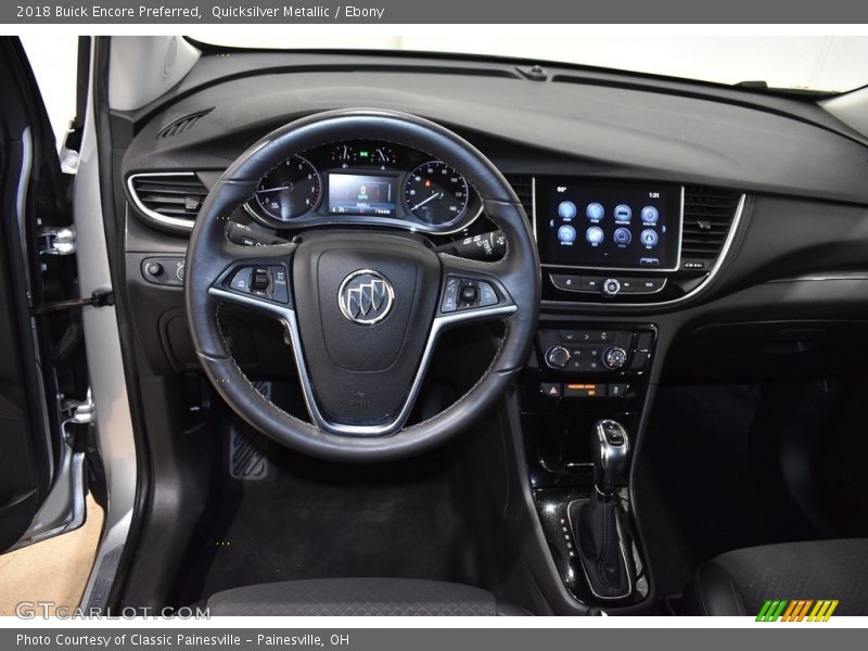 Quicksilver Metallic / Ebony 2018 Buick Encore Preferred