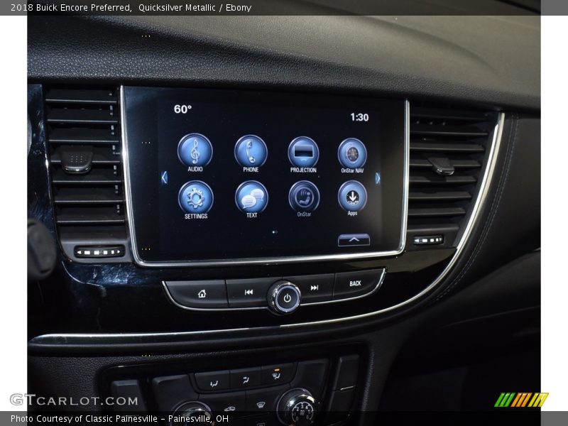 Quicksilver Metallic / Ebony 2018 Buick Encore Preferred