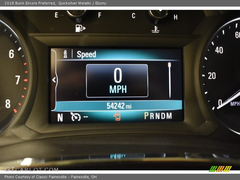 Quicksilver Metallic / Ebony 2018 Buick Encore Preferred