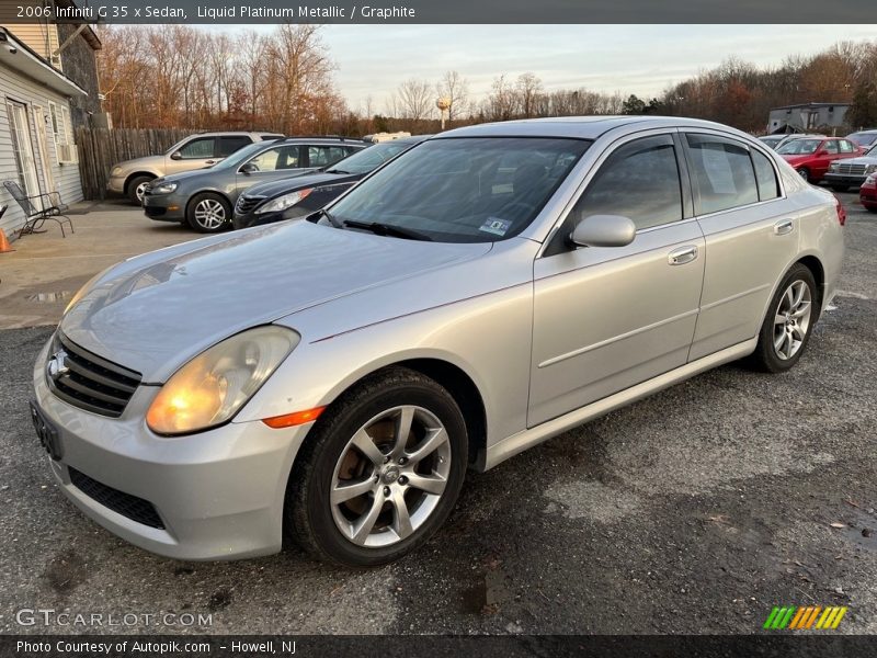 Liquid Platinum Metallic / Graphite 2006 Infiniti G 35 x Sedan