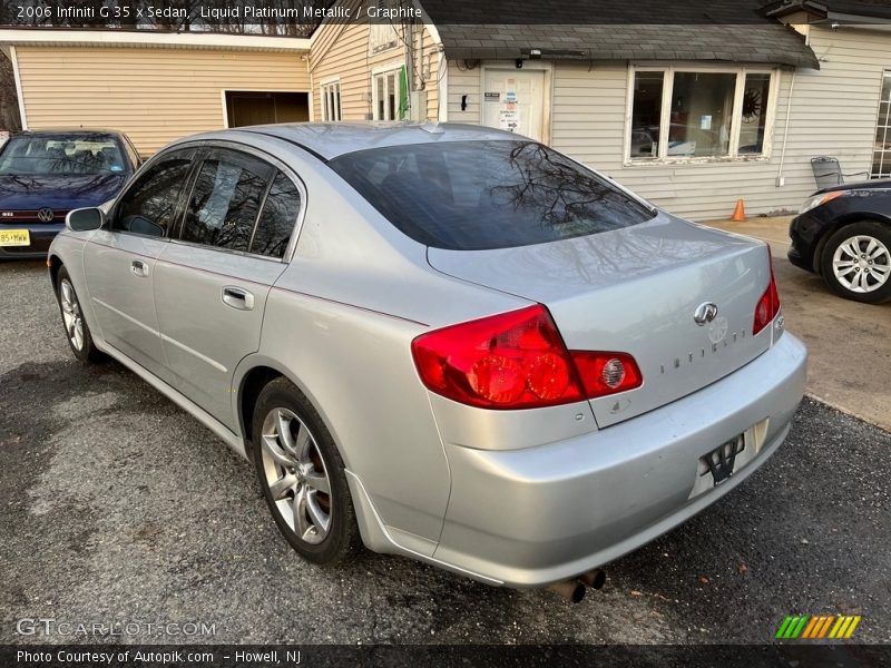 Liquid Platinum Metallic / Graphite 2006 Infiniti G 35 x Sedan