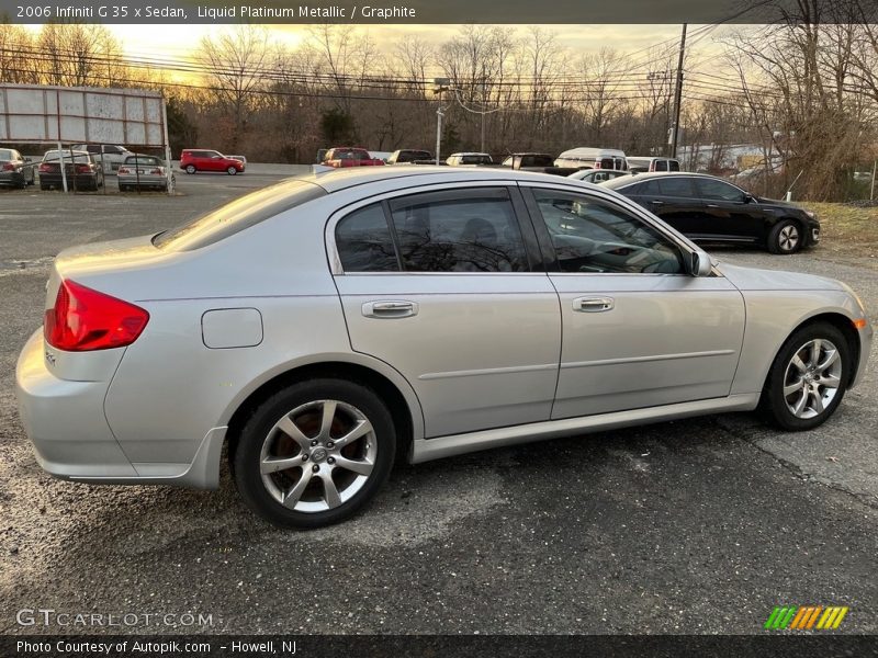 Liquid Platinum Metallic / Graphite 2006 Infiniti G 35 x Sedan