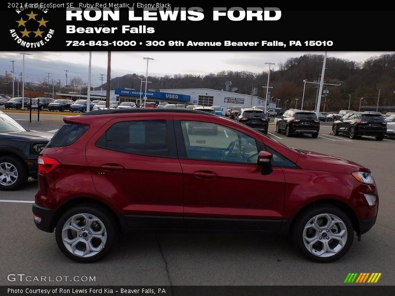 Ruby Red Metallic / Ebony Black 2021 Ford EcoSport SE