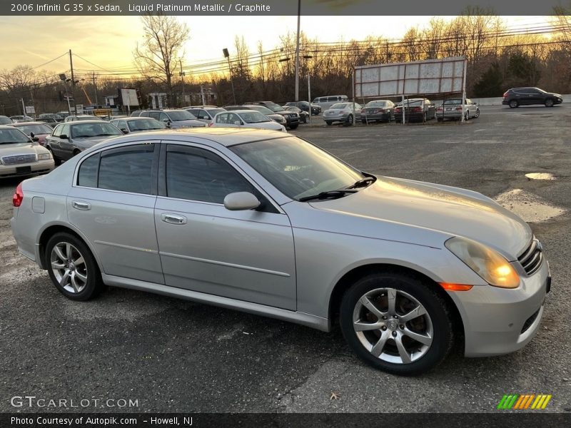 Liquid Platinum Metallic / Graphite 2006 Infiniti G 35 x Sedan