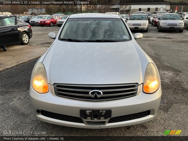 Liquid Platinum Metallic / Graphite 2006 Infiniti G 35 x Sedan