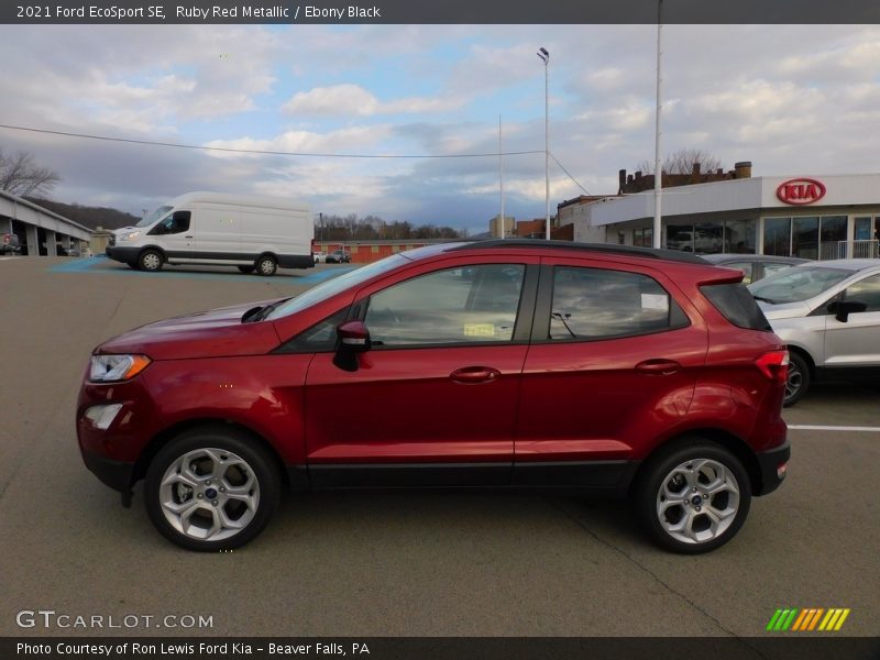 Ruby Red Metallic / Ebony Black 2021 Ford EcoSport SE