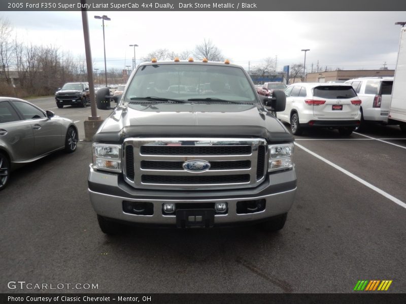 Dark Stone Metallic / Black 2005 Ford F350 Super Duty Lariat SuperCab 4x4 Dually