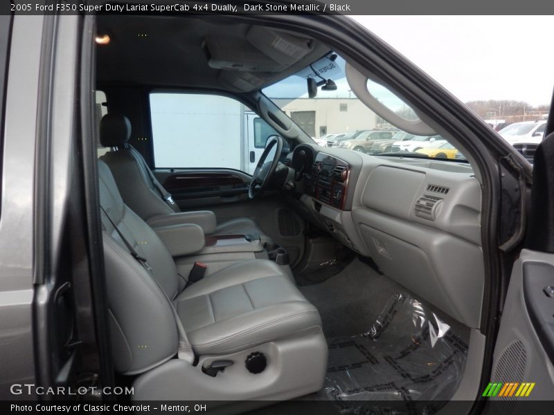 Dark Stone Metallic / Black 2005 Ford F350 Super Duty Lariat SuperCab 4x4 Dually