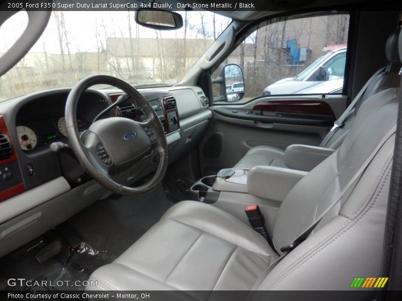  2005 F350 Super Duty Lariat SuperCab 4x4 Dually Black Interior
