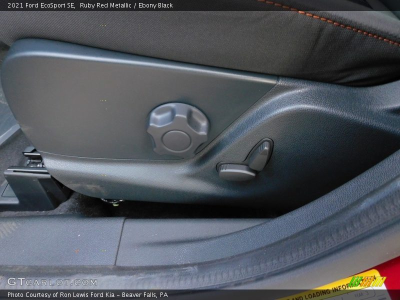Ruby Red Metallic / Ebony Black 2021 Ford EcoSport SE