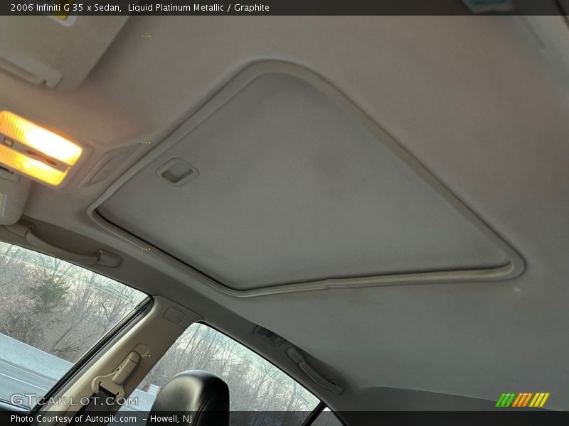 Liquid Platinum Metallic / Graphite 2006 Infiniti G 35 x Sedan