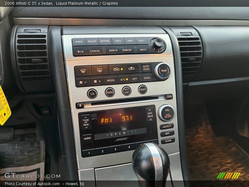 Liquid Platinum Metallic / Graphite 2006 Infiniti G 35 x Sedan