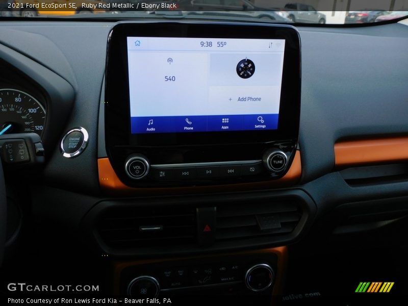 Ruby Red Metallic / Ebony Black 2021 Ford EcoSport SE