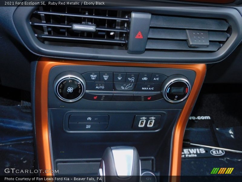 Ruby Red Metallic / Ebony Black 2021 Ford EcoSport SE