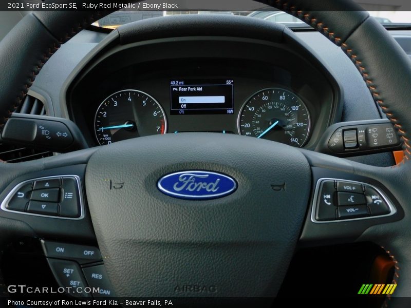 Ruby Red Metallic / Ebony Black 2021 Ford EcoSport SE