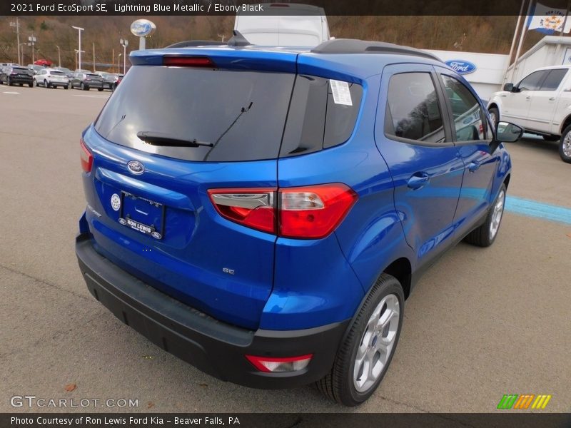 Lightning Blue Metallic / Ebony Black 2021 Ford EcoSport SE