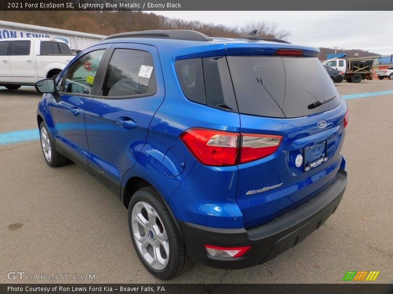 Lightning Blue Metallic / Ebony Black 2021 Ford EcoSport SE