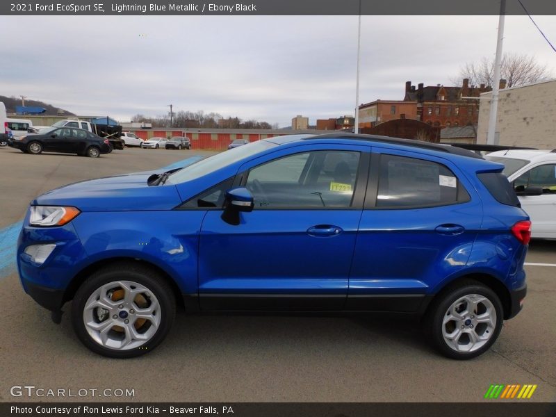 Lightning Blue Metallic / Ebony Black 2021 Ford EcoSport SE