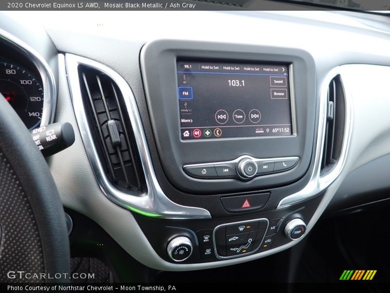 Mosaic Black Metallic / Ash Gray 2020 Chevrolet Equinox LS AWD