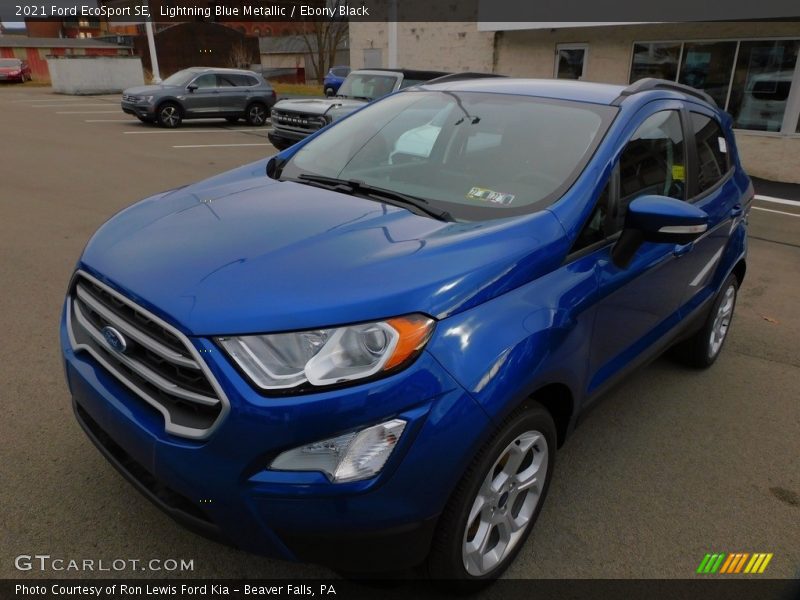 Lightning Blue Metallic / Ebony Black 2021 Ford EcoSport SE