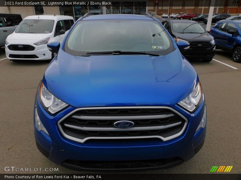 Lightning Blue Metallic / Ebony Black 2021 Ford EcoSport SE