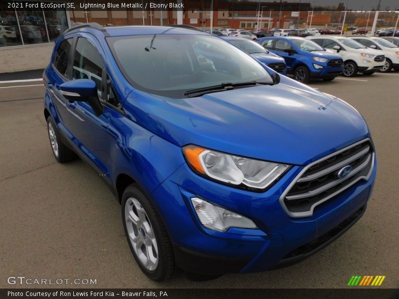 Lightning Blue Metallic / Ebony Black 2021 Ford EcoSport SE