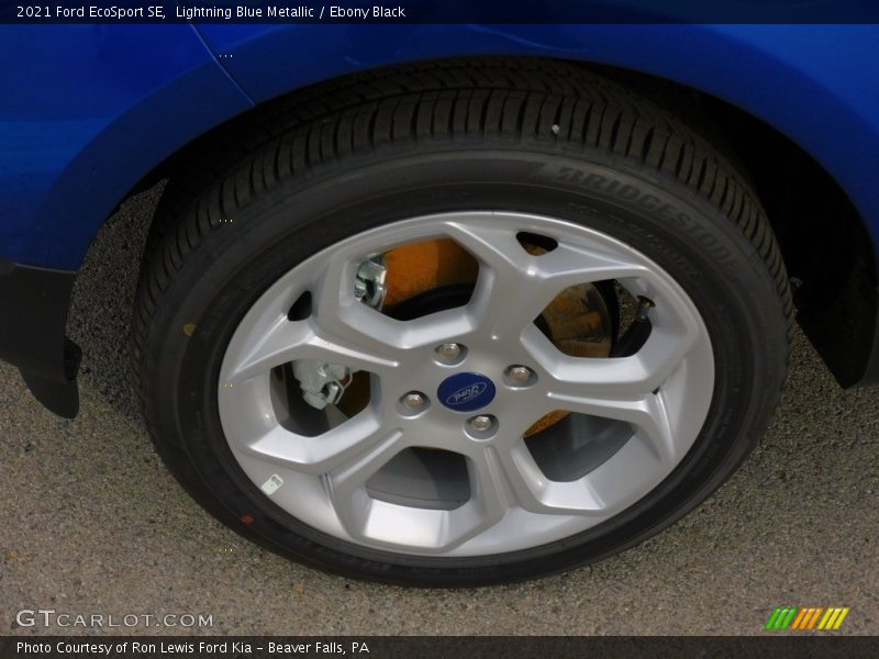 Lightning Blue Metallic / Ebony Black 2021 Ford EcoSport SE