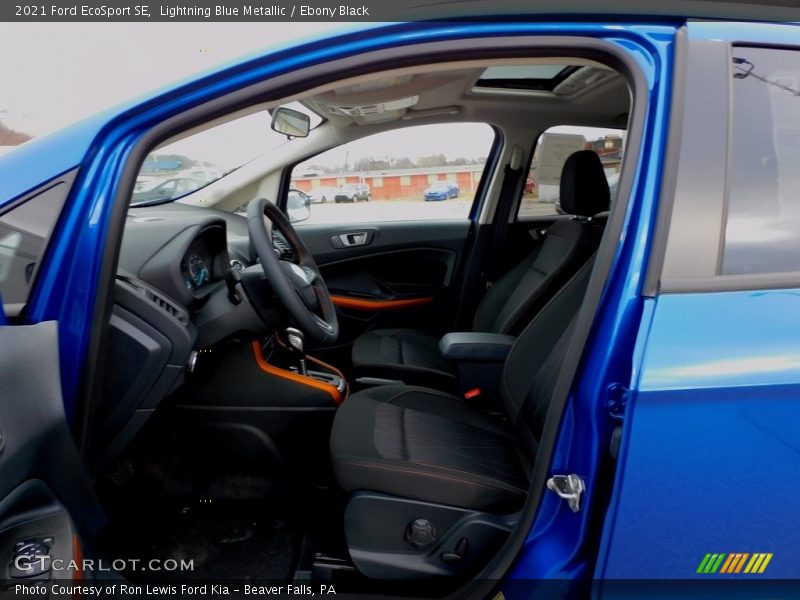 Lightning Blue Metallic / Ebony Black 2021 Ford EcoSport SE