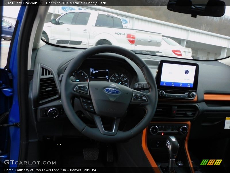 Lightning Blue Metallic / Ebony Black 2021 Ford EcoSport SE