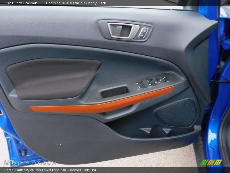 Lightning Blue Metallic / Ebony Black 2021 Ford EcoSport SE