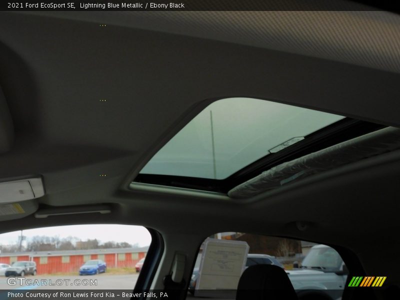 Lightning Blue Metallic / Ebony Black 2021 Ford EcoSport SE