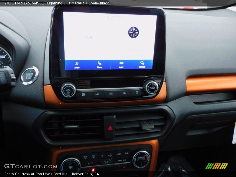 Lightning Blue Metallic / Ebony Black 2021 Ford EcoSport SE