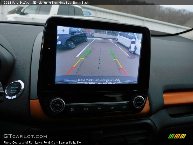 Lightning Blue Metallic / Ebony Black 2021 Ford EcoSport SE
