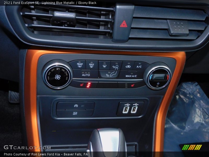 Lightning Blue Metallic / Ebony Black 2021 Ford EcoSport SE